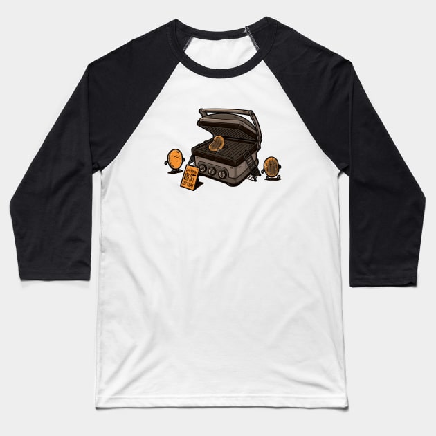 Pancakes Solarium Baseball T-Shirt by LetterQ